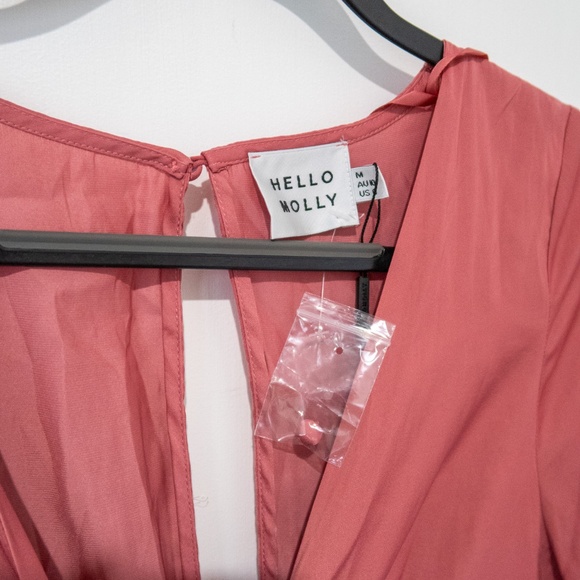 Hello Molly Talk Fast Midi Dress Blush - Picture 3 of 7